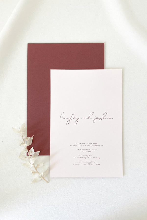 Hayley Invitation Suite