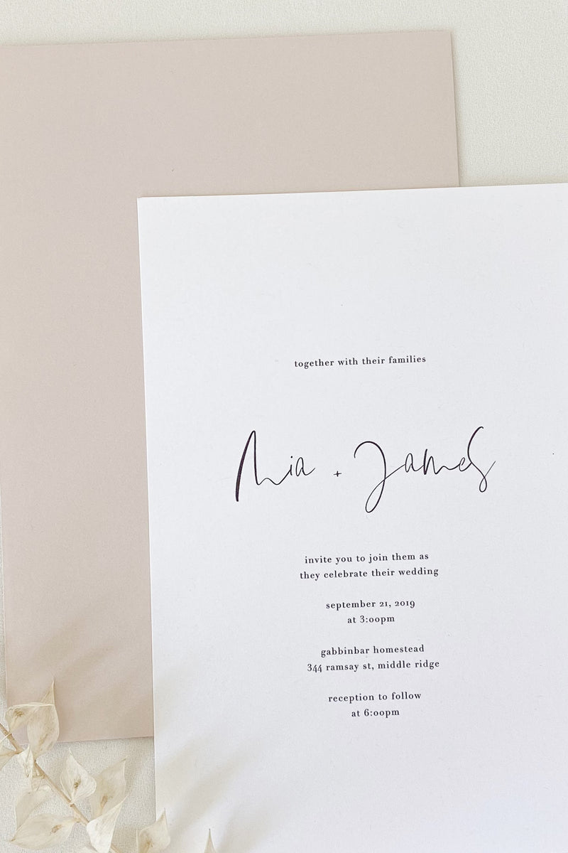 Mia Invitation Suite