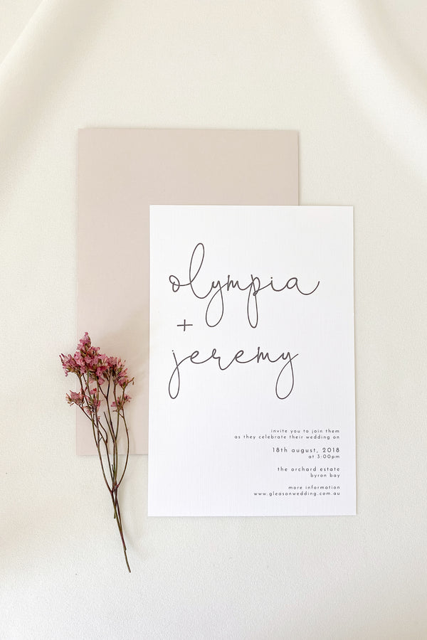 Olympia Invitation Suite
