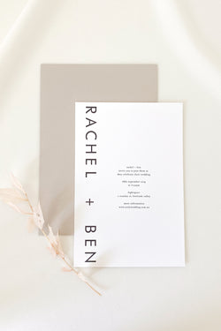 Rachel Modern Invitation Suite