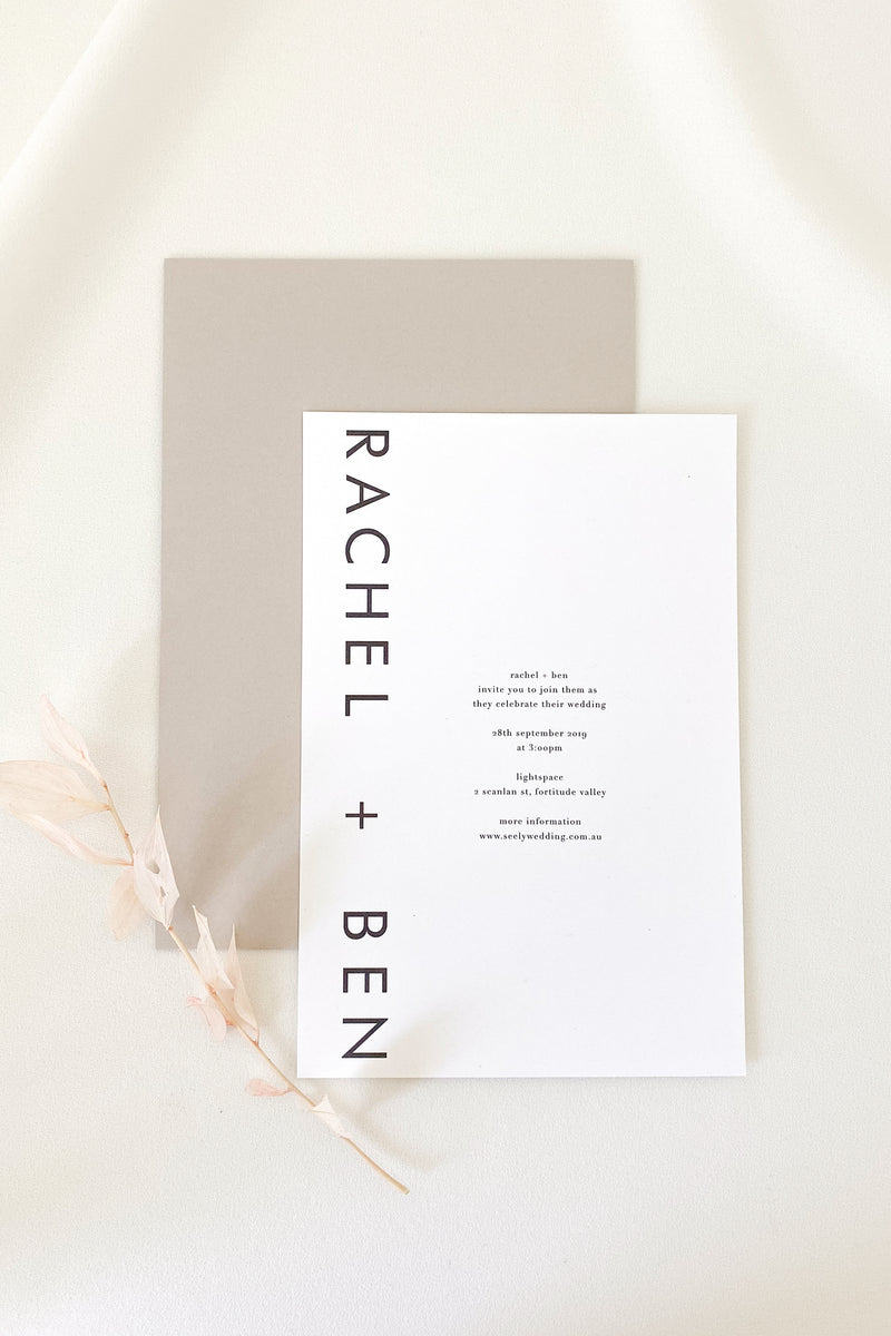 Rachel Modern Invitation Suite