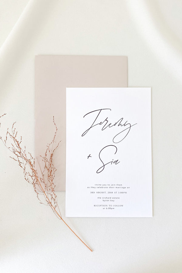 Sia Invitation Suite